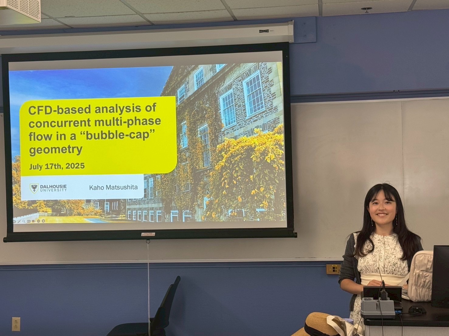 2025.7/15-20 藤岡DAL訪問・松下香穂君修了プレゼン@カナダ・ダルハウジー大学