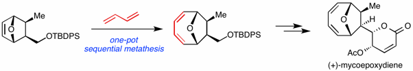 total synthesis of mycoepoxydiene